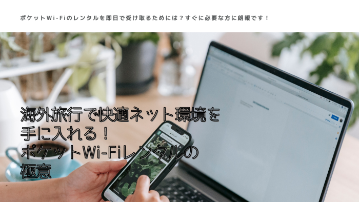 海外旅行で快適ネット環境を手に入れる！ポケットWi-Fiレンタルの極意